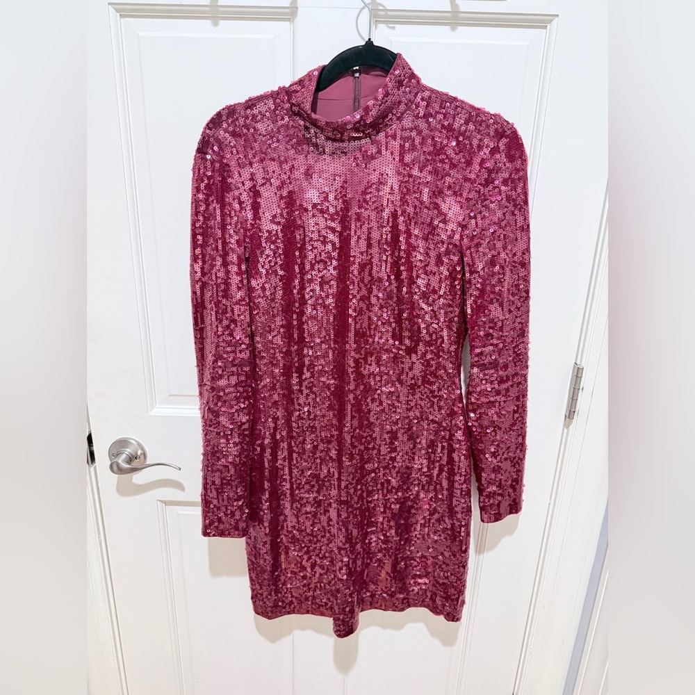Veronica Beard Deep Pink Sequin Dress, Size 4